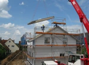 handwerker auf baustelle