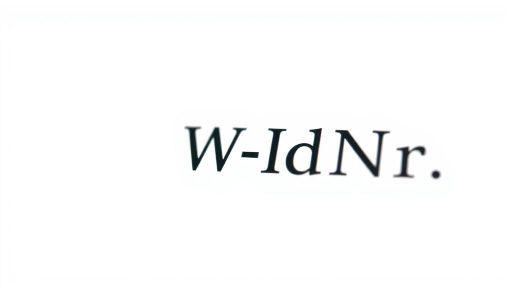 Wirtschafts-Identifikationsnummer (W-IdNr.)