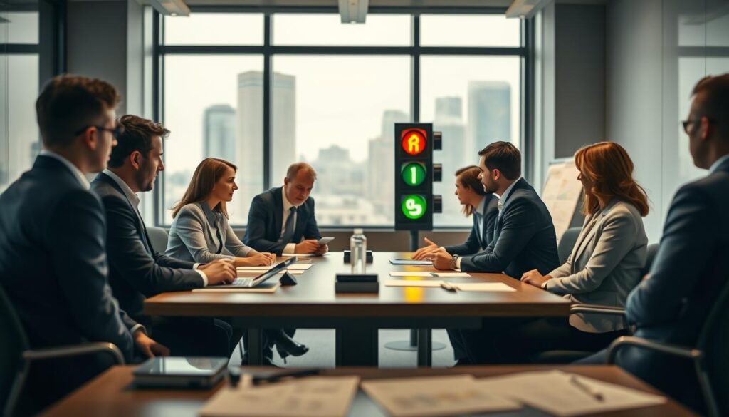 Maßnahmen bei Ampelstatus Änderung