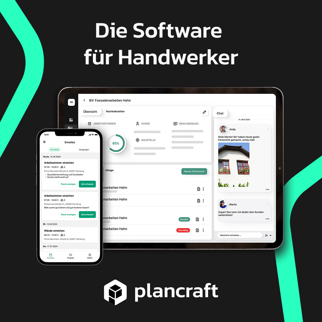 plancraft Handwerkersoftware banner